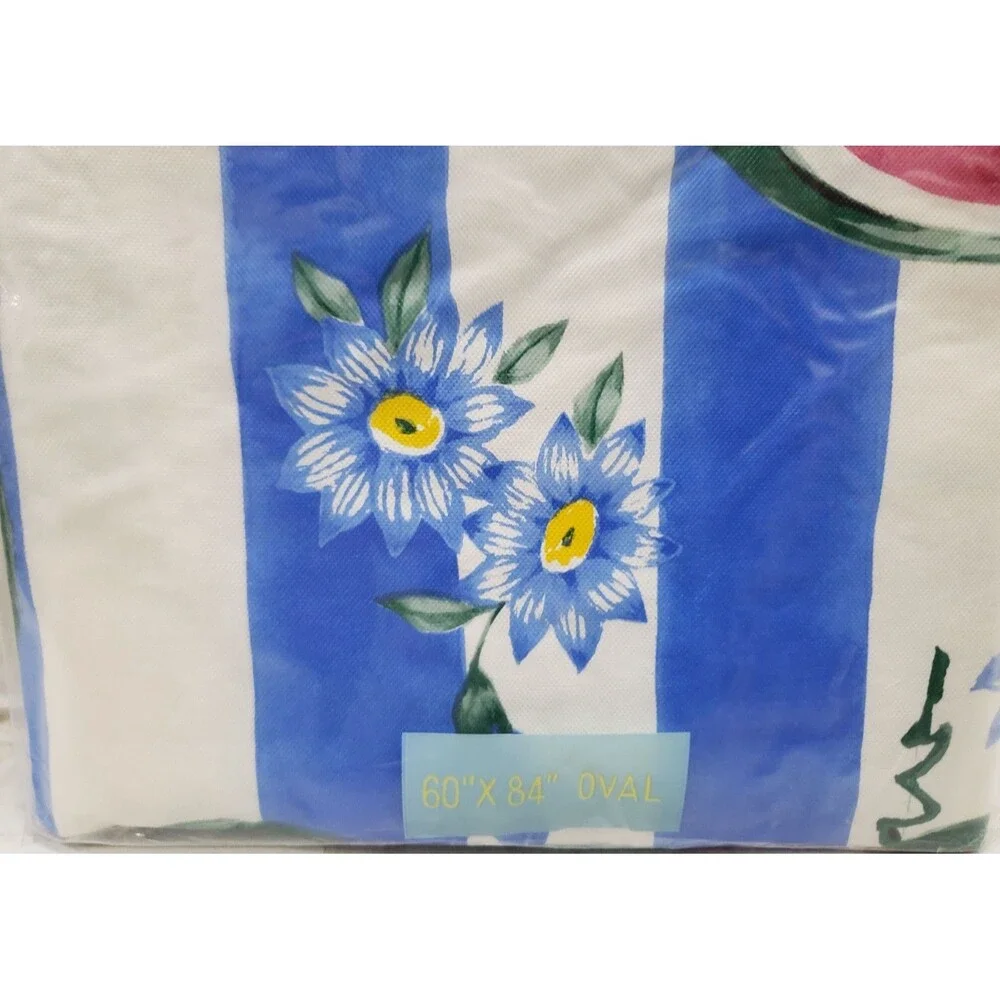 Flannel Backed Vinyl Tablecloth, 60